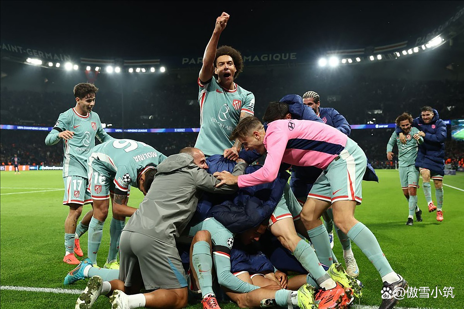包含巴黎圣日耳曼大胜马德里竞技，晋级半决赛的词条